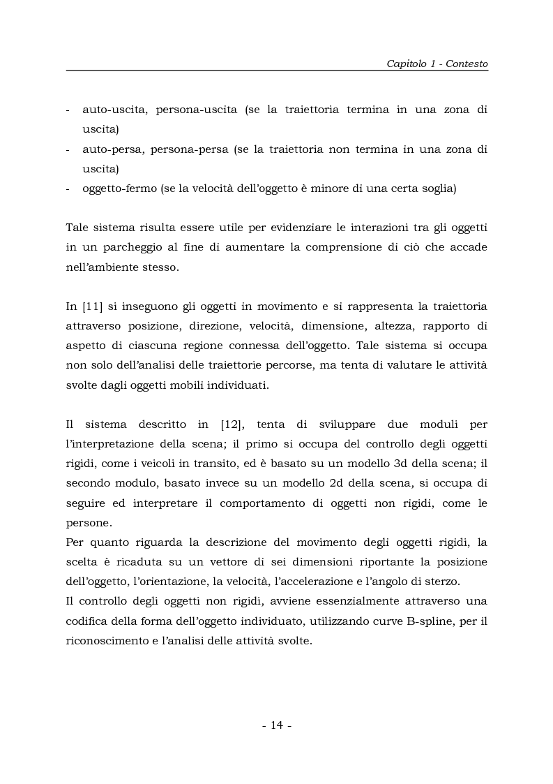 Anteprima della tesi: Analisi e Riconoscemento di traiettorie di oggetti mobili, Pagina 14