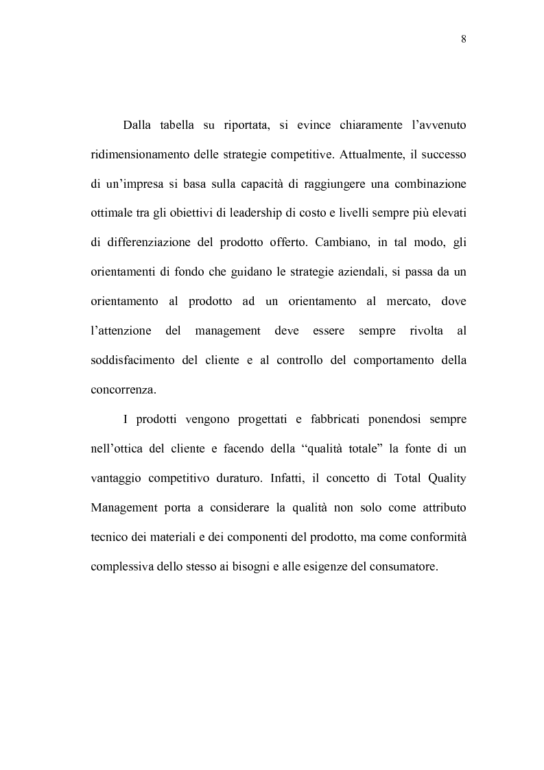 Anteprima della tesi: Il Controlling Costs quale indispensabile strumento di efficienza gestionale dell'impresa moderna, Pagina 8