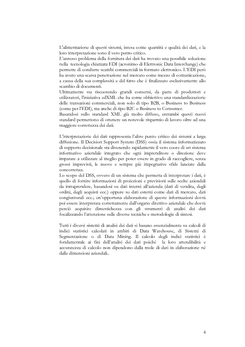 Anteprima della tesi: Progettazione di un modello ''OLAP Multidimensionale'' in un sistema di ''DATA Warehouse'', Pagina 2