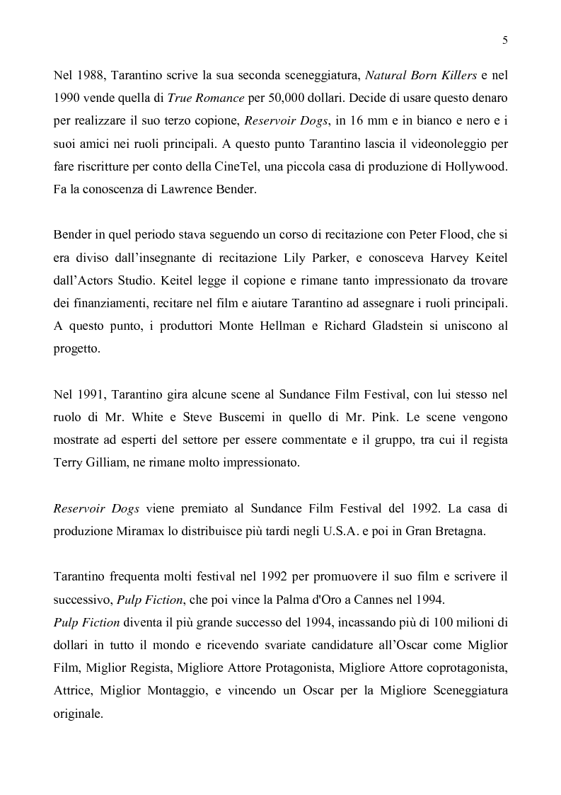 Anteprima della tesi: Quentin Tarantino, sceneggiatore: un caso anomalo nello studio system hollywoodiano, Pagina 2