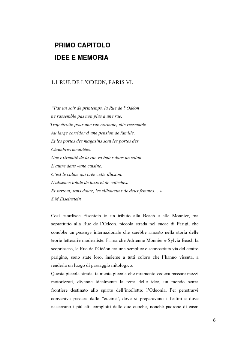 Anteprima della tesi: Conversazioni transatlantiche: Adrienne Monnier e Sylvia Beach nella Parigi degli anni Venti., Pagina 5