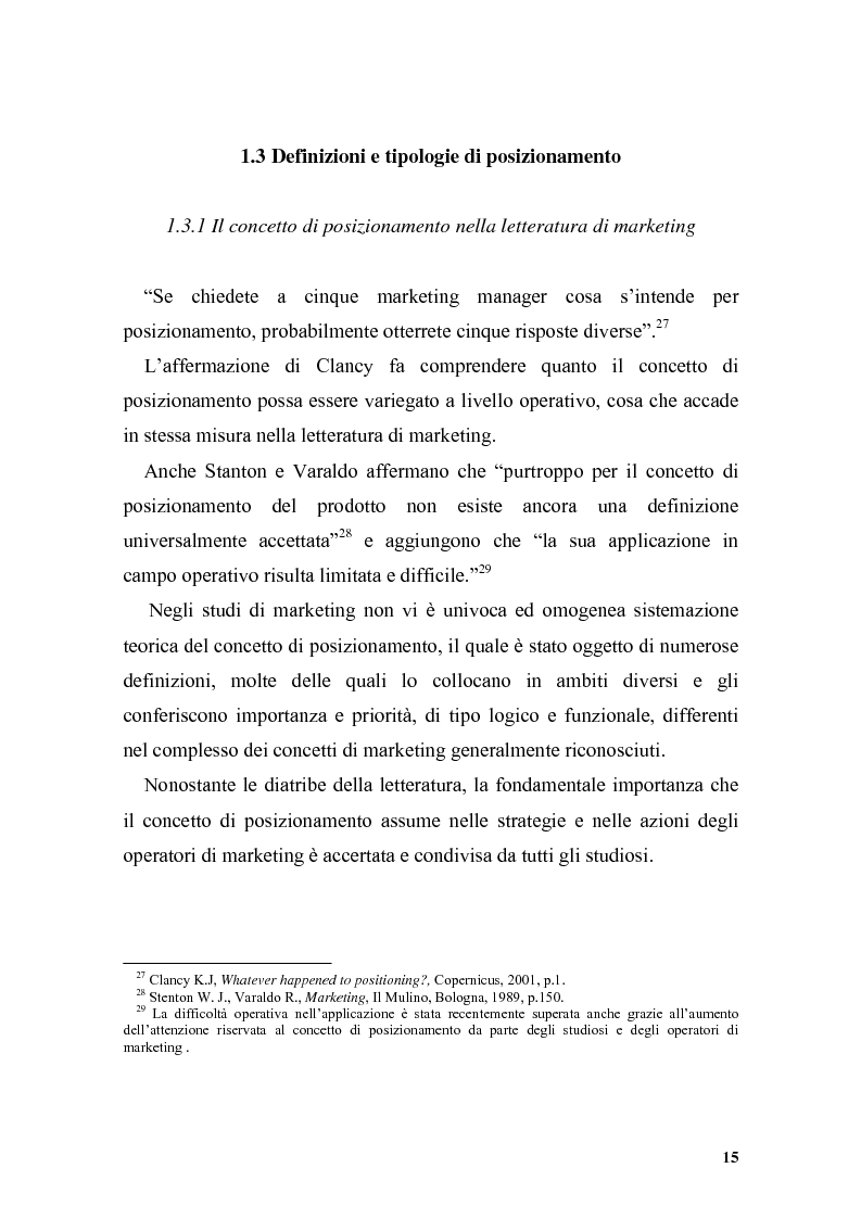 Anteprima della tesi: Il posizionamento strategico come driver competitivo, Pagina 12