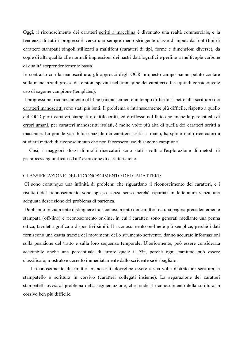 Anteprima della tesi: Riconoscimento Di Caratteri Manoscritti Mediante Rete Neurale Addestrata Con Algoritmo Costruttivo Topologico, Pagina 2