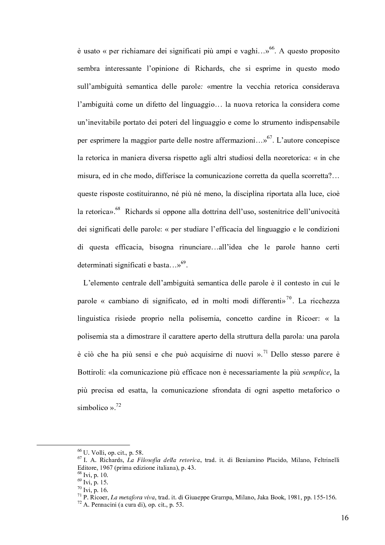 Anteprima della tesi: La retorica tra propaganda e pubblicità, Pagina 15