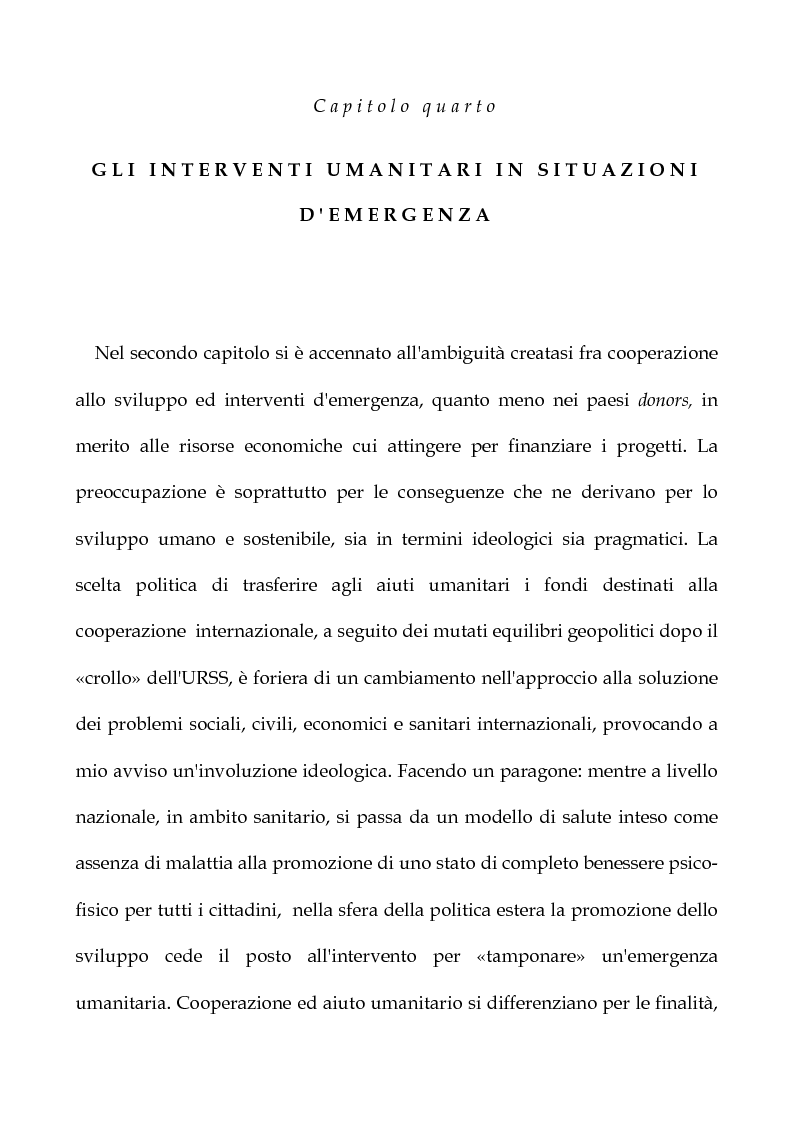 Anteprima della tesi: Cooperazione Internazionale allo sviluppo nella prospettiva della psicologia di comunità, con particolare riferimento agli interventi d'emergenza umanitaria, Pagina 13