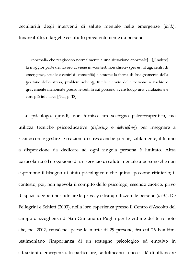 Anteprima della tesi: Cooperazione Internazionale allo sviluppo nella prospettiva della psicologia di comunità, con particolare riferimento agli interventi d'emergenza umanitaria, Pagina 16
