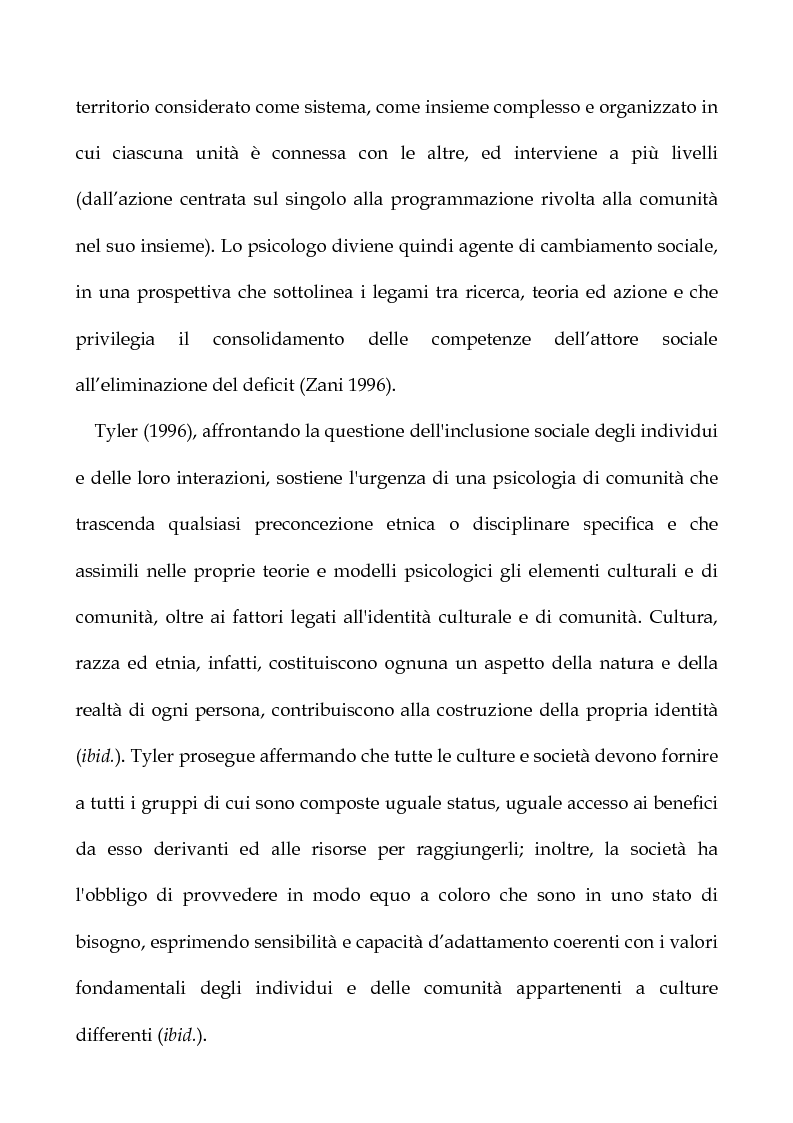 Anteprima della tesi: Cooperazione Internazionale allo sviluppo nella prospettiva della psicologia di comunità, con particolare riferimento agli interventi d'emergenza umanitaria, Pagina 9