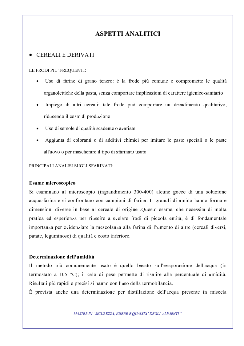 Anteprima della tesi: L'attività di controllo nelle frodi alimentari: aspetti analitici e gestionali, Pagina 4