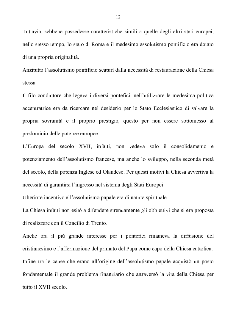 Anteprima della tesi: Benevento tra Stato della Chiesa e Regno di Napoli: politica e amministrazione nel XVII secolo, Pagina 12