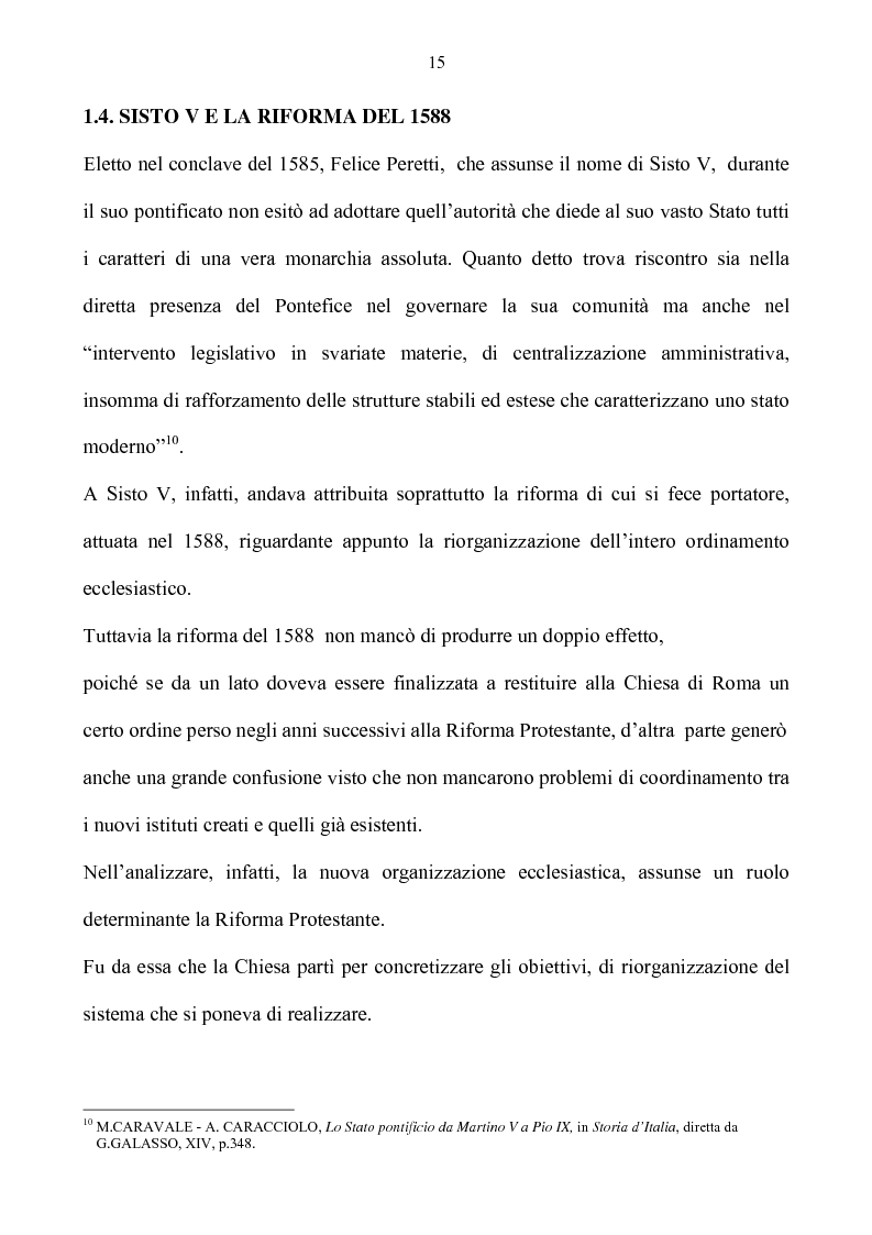 Anteprima della tesi: Benevento tra Stato della Chiesa e Regno di Napoli: politica e amministrazione nel XVII secolo, Pagina 15