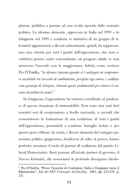 Anteprima della tesi: Democrazia Incompiuta: Analisi delle Difficoltà del Bipolarismo in Giappone, Pagina 2