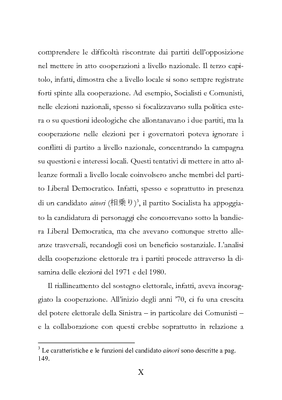 Anteprima della tesi: Democrazia Incompiuta: Analisi delle Difficoltà del Bipolarismo in Giappone, Pagina 6
