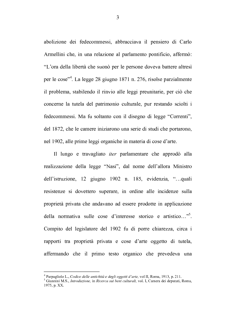 Anteprima della tesi: La tutela dei beni culturali e gli strumenti di pianificazione urbanistica, Pagina 3