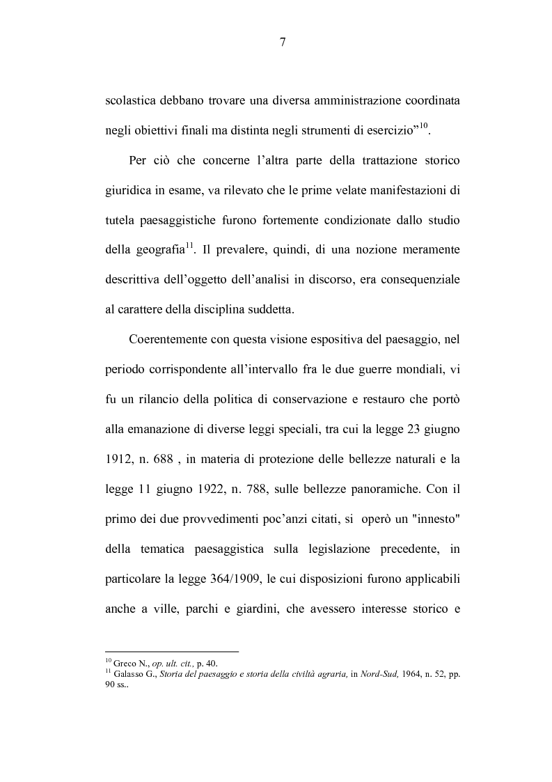 Anteprima della tesi: La tutela dei beni culturali e gli strumenti di pianificazione urbanistica, Pagina 7