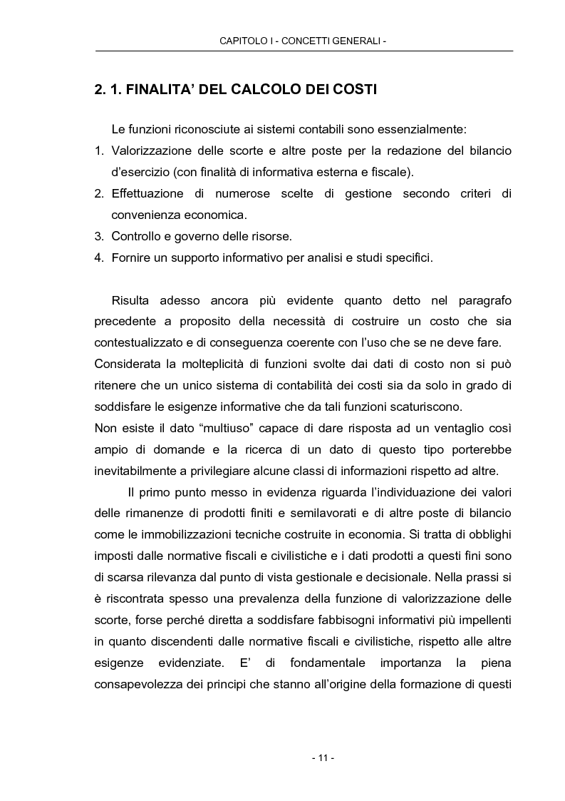Anteprima della tesi: Cost Management: il caso Beta Plastics, Pagina 11