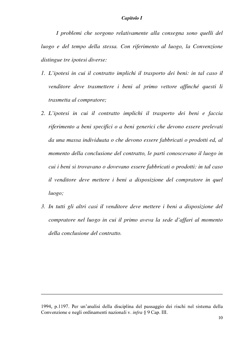 Anteprima della tesi: L' obbligazione di conformità dei beni nella compravendita internazionale, Pagina 12