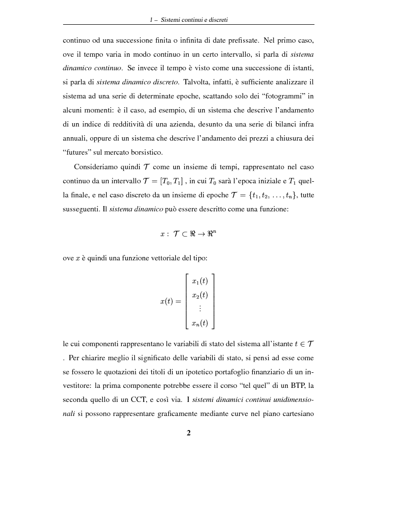 Anteprima della tesi: Sistemi dinamici: questioni di stabilità ed applicazioni economiche, Pagina 5