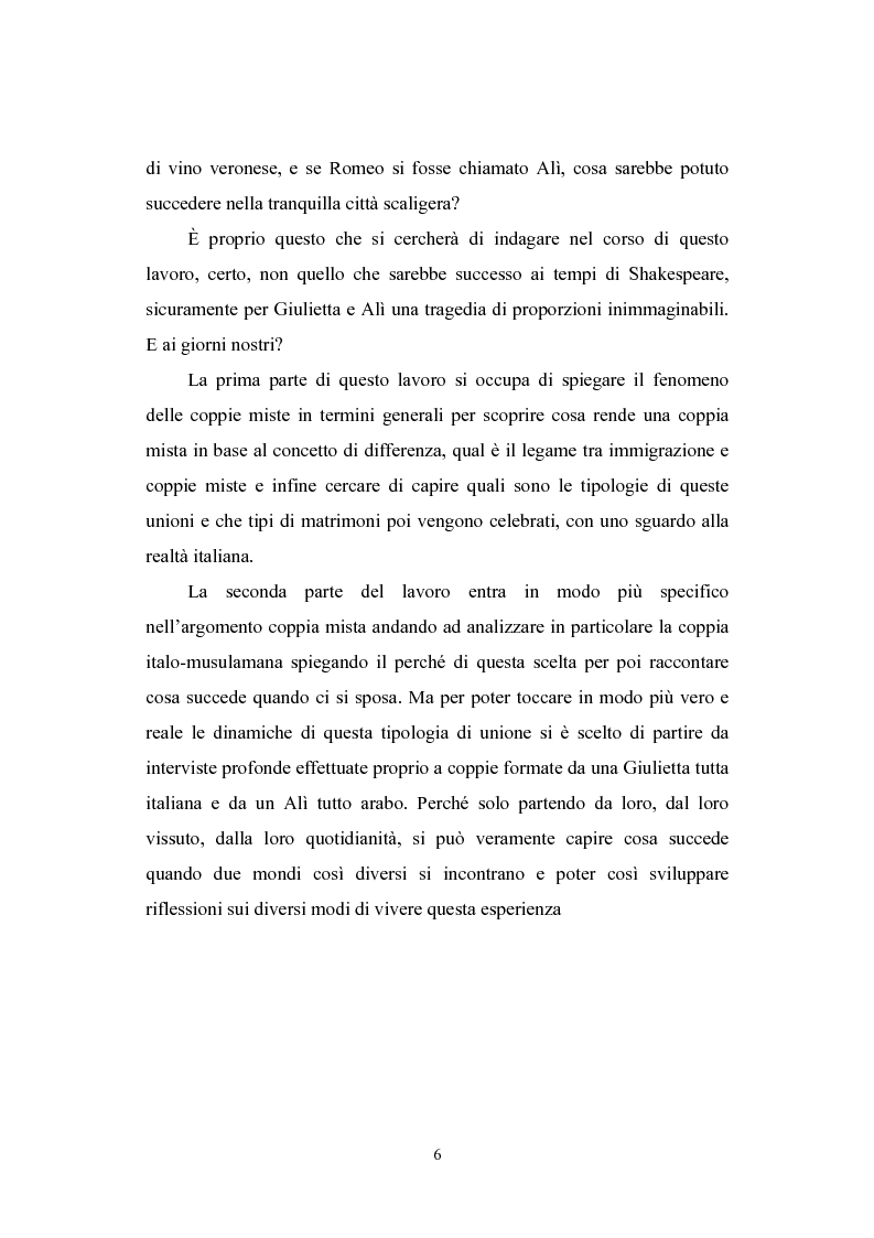 Anteprima della tesi: E se Romeo si chiamasse Alì? Le coppie italo-musulmane, Pagina 2