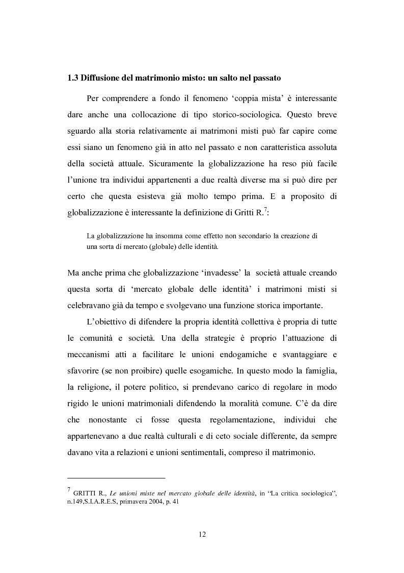 Anteprima della tesi: E se Romeo si chiamasse Alì? Le coppie italo-musulmane, Pagina 8