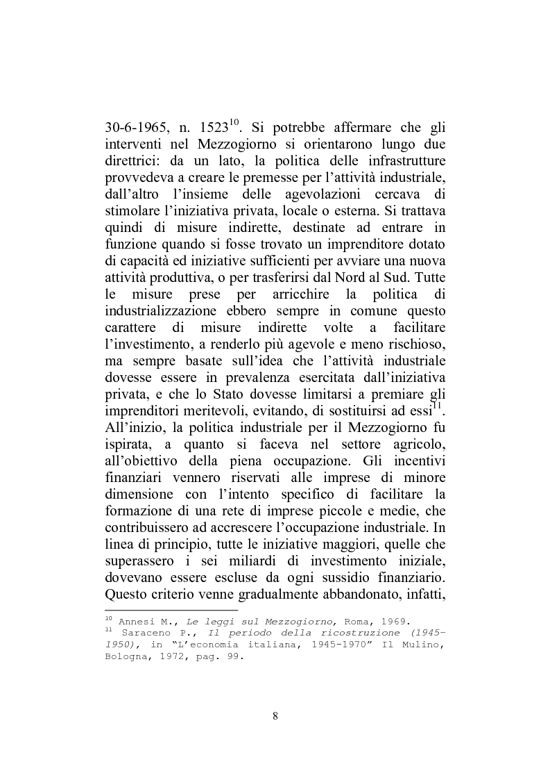 Anteprima della tesi: I Finanziamenti agevolati alle PMI nel Mezzogiorno, Pagina 13