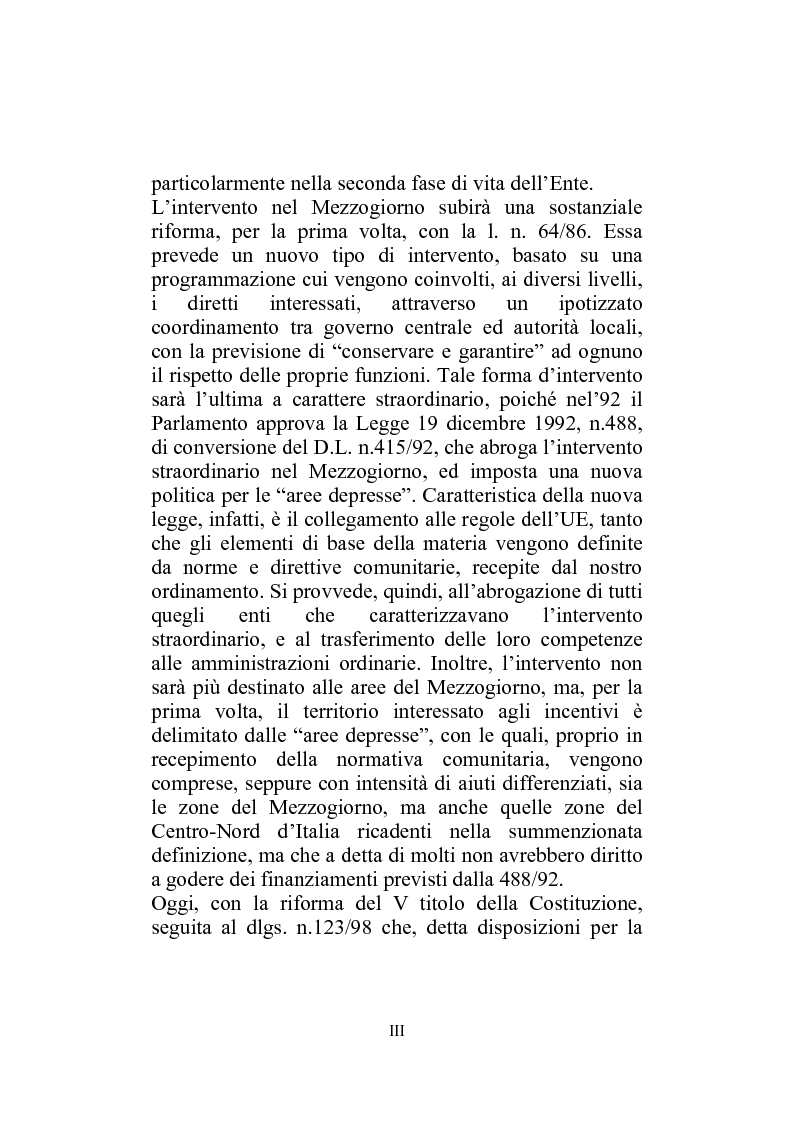 Anteprima della tesi: I Finanziamenti agevolati alle PMI nel Mezzogiorno, Pagina 3
