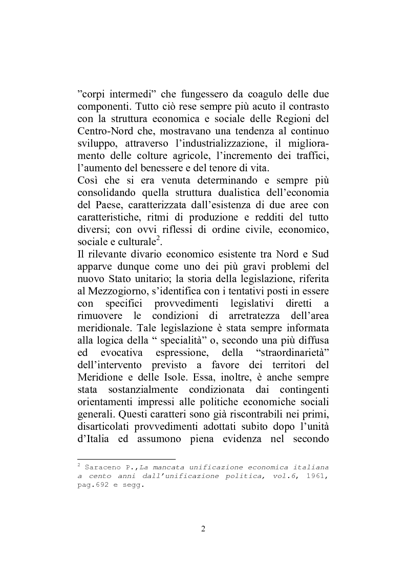 Anteprima della tesi: I Finanziamenti agevolati alle PMI nel Mezzogiorno, Pagina 7