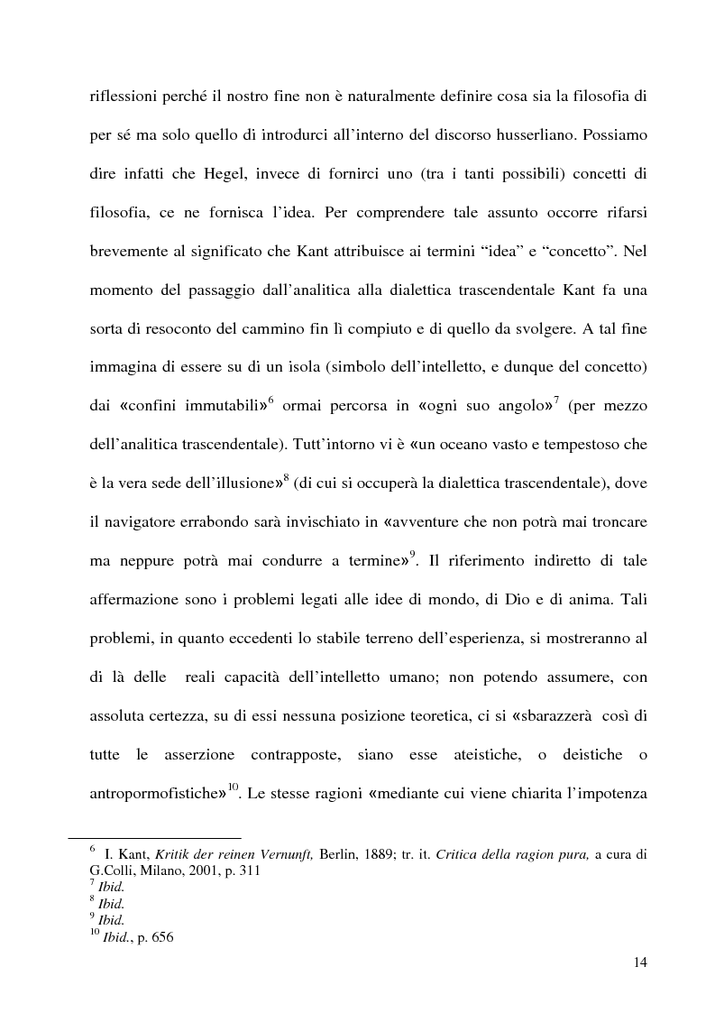 Anteprima della tesi: Husserl storico della filosofia, Pagina 12
