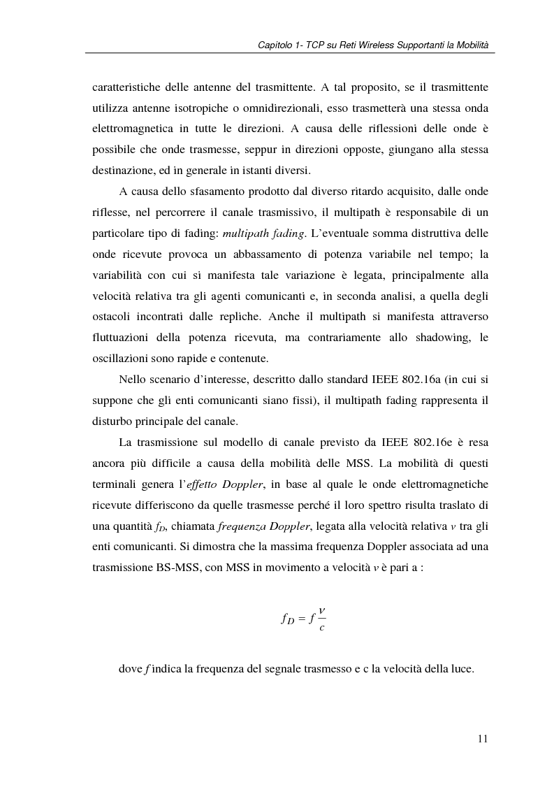 Anteprima della tesi: Un protocollo ARQ adattativo per reti WirelessMAN mobili – IEEE 802.16e, Pagina 11