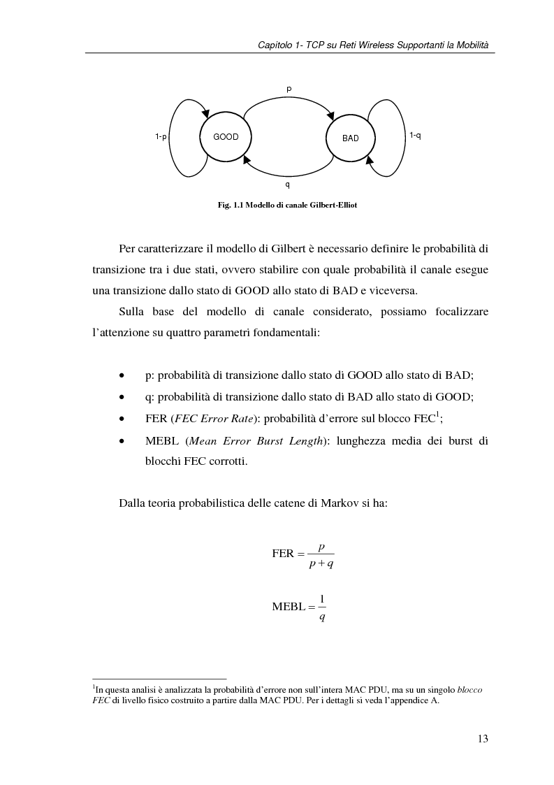 Anteprima della tesi: Un protocollo ARQ adattativo per reti WirelessMAN mobili – IEEE 802.16e, Pagina 13