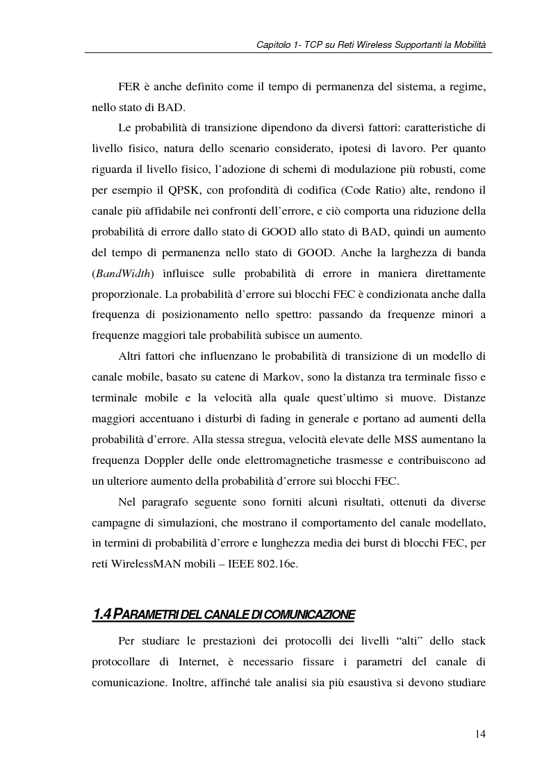 Anteprima della tesi: Un protocollo ARQ adattativo per reti WirelessMAN mobili – IEEE 802.16e, Pagina 14