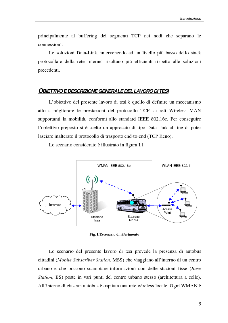 Anteprima della tesi: Un protocollo ARQ adattativo per reti WirelessMAN mobili – IEEE 802.16e, Pagina 5