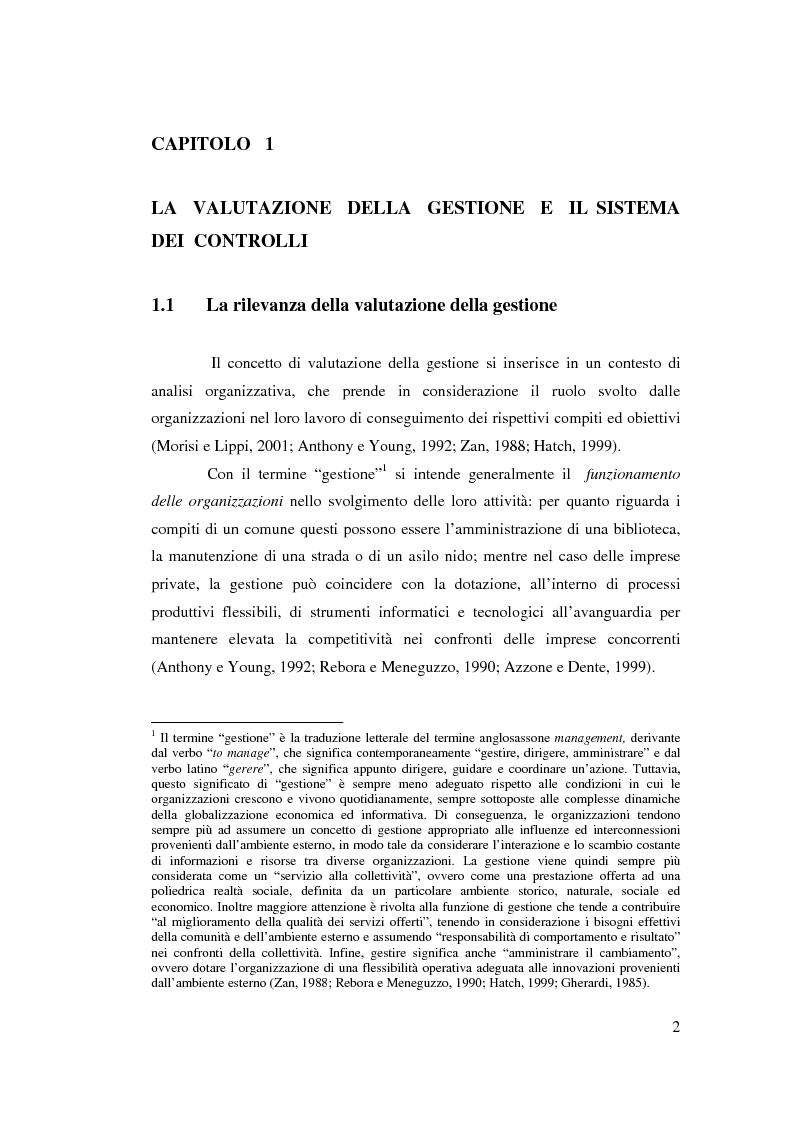 Anteprima della tesi: Il controllo di gestione nell'amministrazione del governo locale, Pagina 8