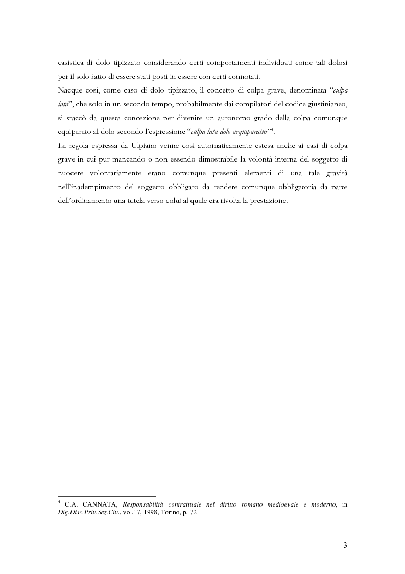 Anteprima della tesi: Le clausole di esclusione e di limitazione della responsabilità, Pagina 3