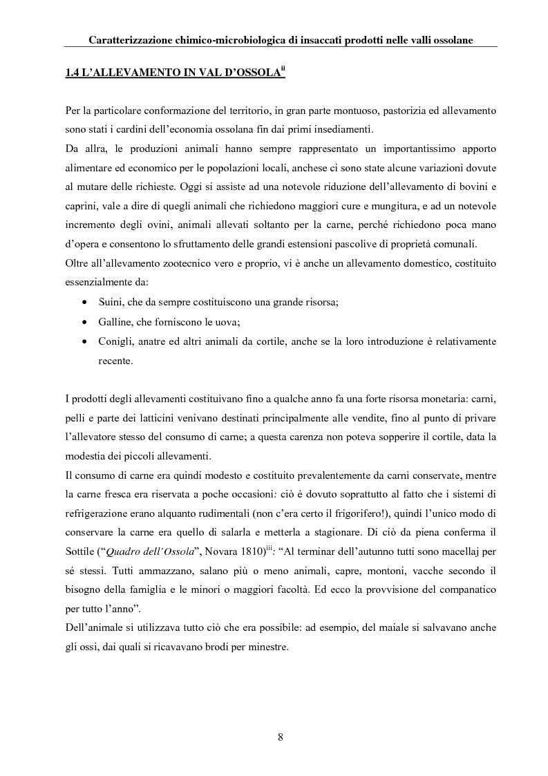 Anteprima della tesi: Caratterizzazione chimico-microbiologica di insaccati prodotti nelle valli ossolane, Pagina 7