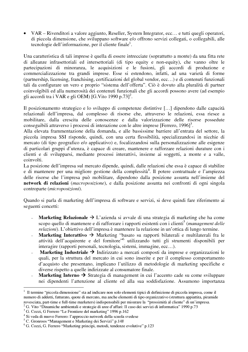 Anteprima della tesi: Problematiche di Marketing dell'impresa di software e servizi informatici, Pagina 2