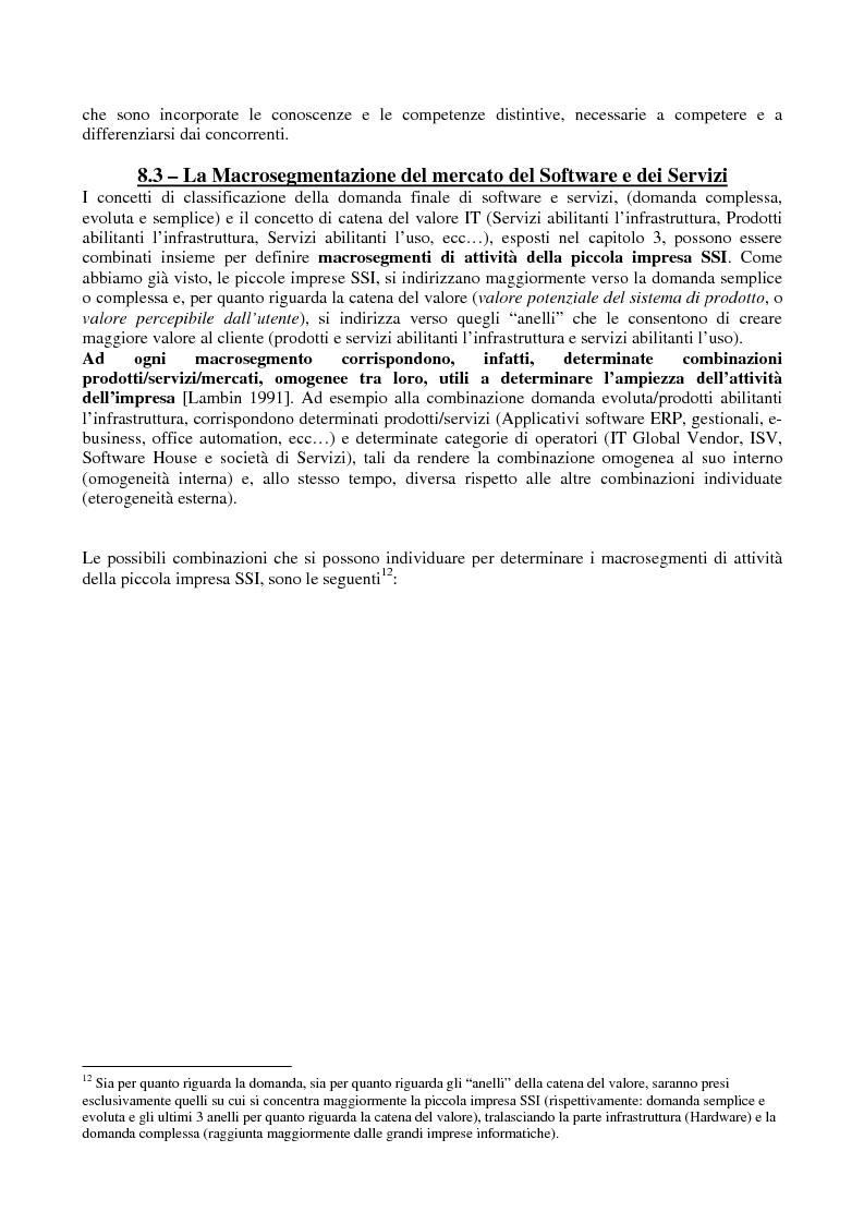 Anteprima della tesi: Problematiche di Marketing dell'impresa di software e servizi informatici, Pagina 5