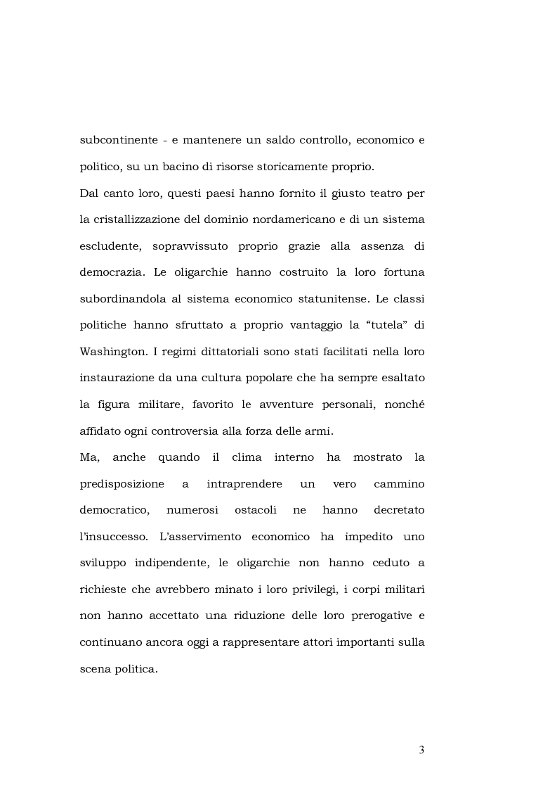 Anteprima della tesi: L'esportazione della democrazia l'esperienza statunitense in America centrale, Pagina 3
