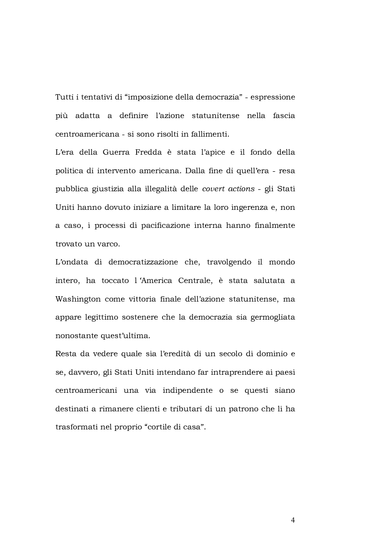 Anteprima della tesi: L'esportazione della democrazia l'esperienza statunitense in America centrale, Pagina 4