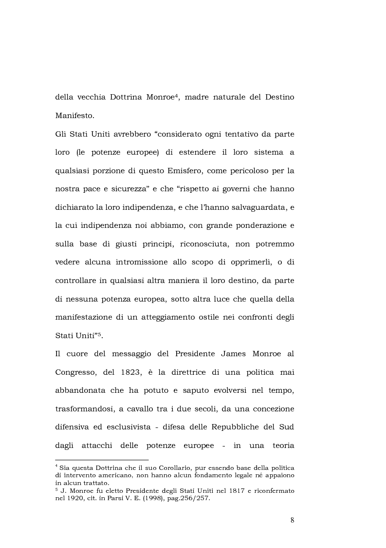 Anteprima della tesi: L'esportazione della democrazia l'esperienza statunitense in America centrale, Pagina 8