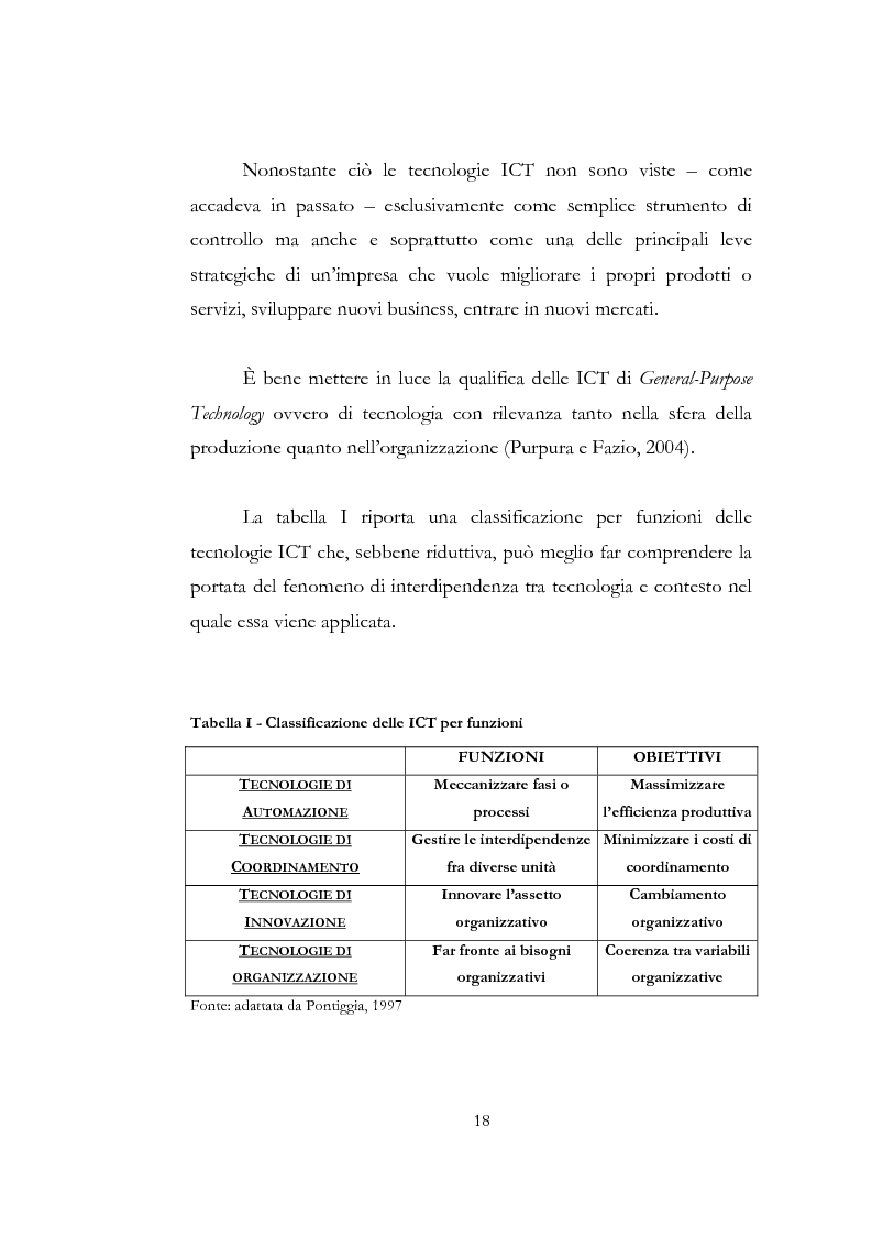 Anteprima della tesi: Problematiche relative alle implicazioni organizzative dell'implementazione delle ICT. Il caso SAP HR di Shared Service Center by Pirelli & Telecom Italia, Pagina 11