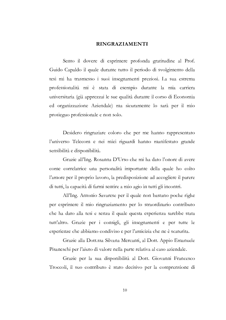 Anteprima della tesi: Problematiche relative alle implicazioni organizzative dell'implementazione delle ICT. Il caso SAP HR di Shared Service Center by Pirelli & Telecom Italia, Pagina 3