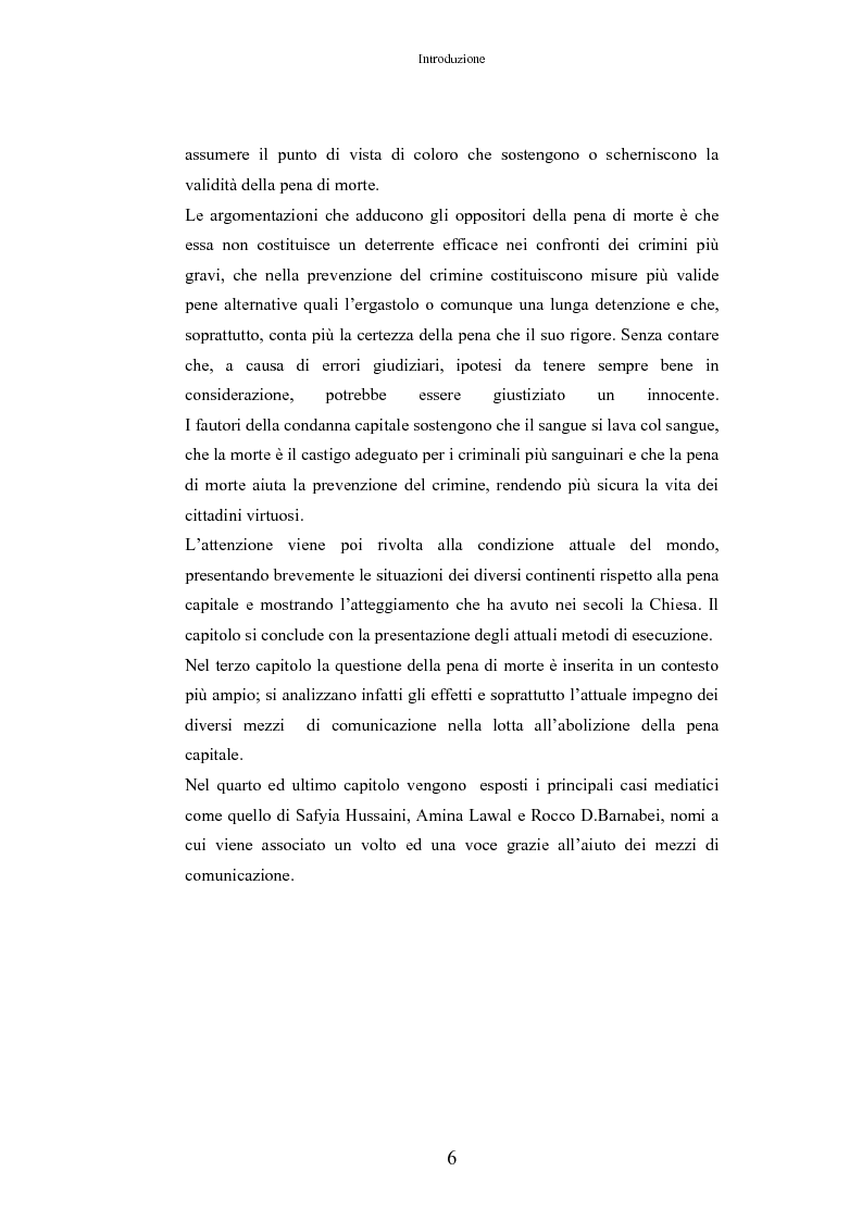 Anteprima della tesi: L'Influenza Mediatica nella Pena di Morte, Pagina 2