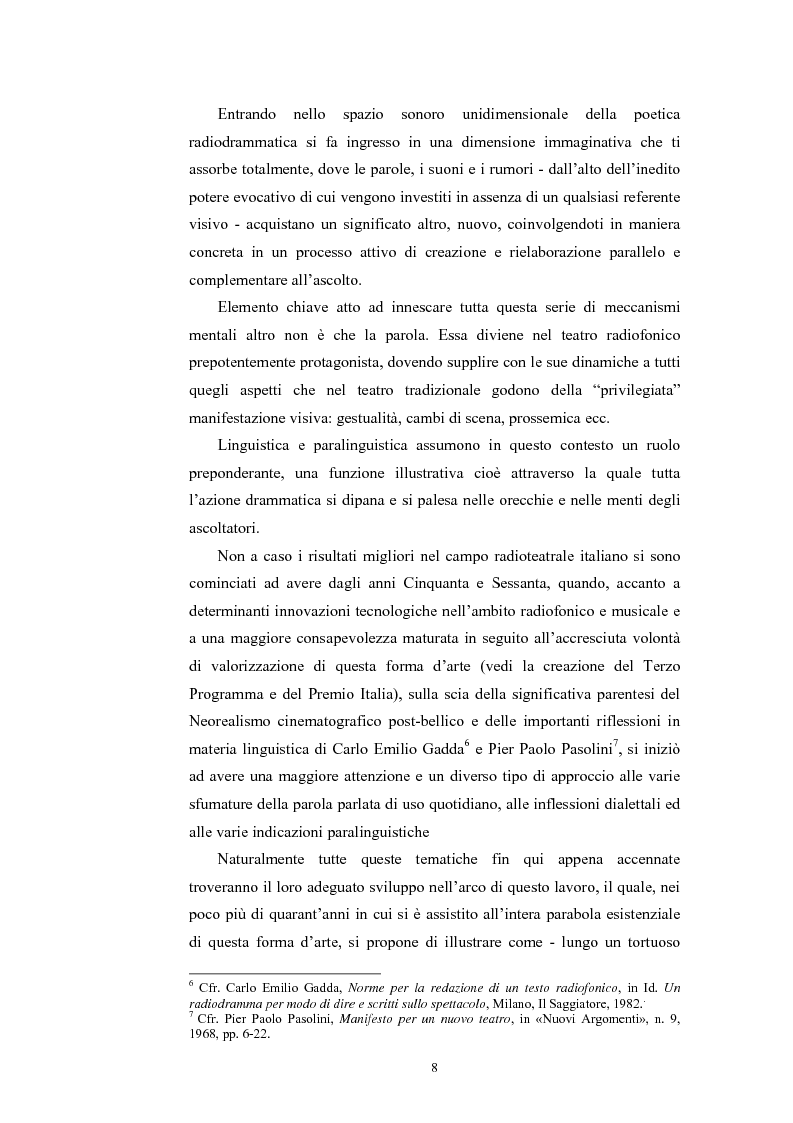 Anteprima della tesi: La poesia dello spazio. Il teatro radiofonico in Italia (1924-1974), Pagina 4