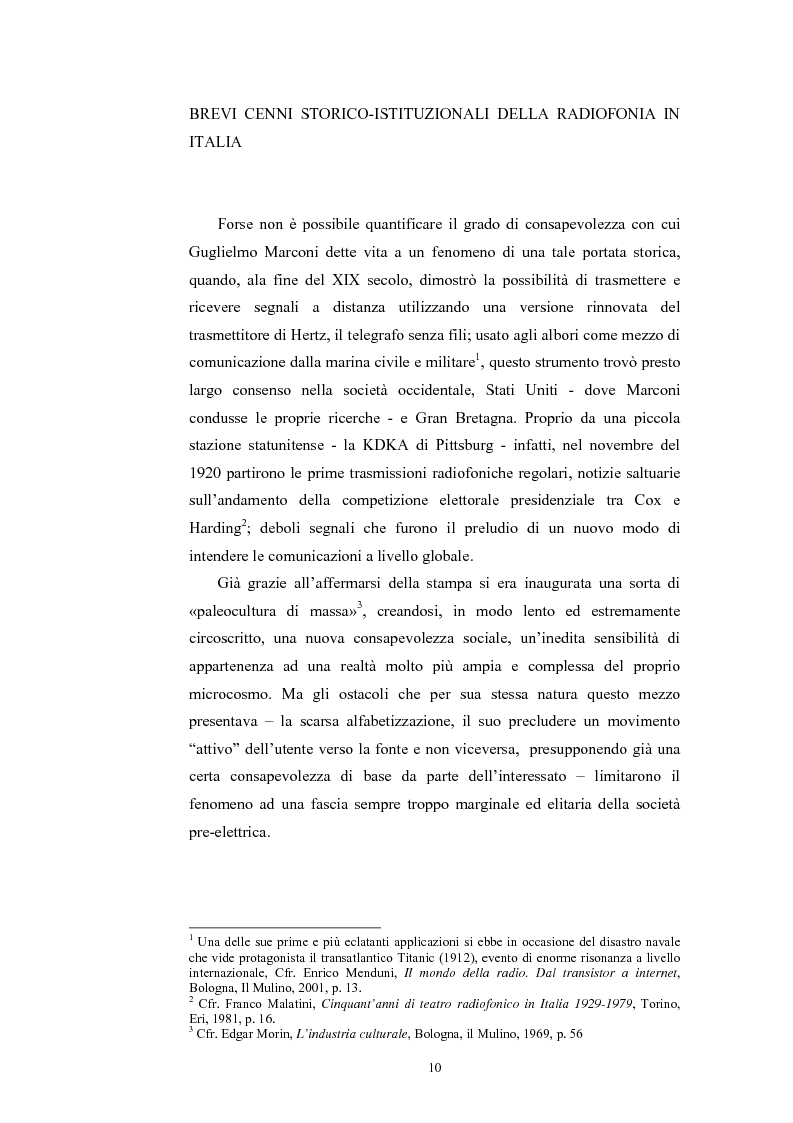 Anteprima della tesi: La poesia dello spazio. Il teatro radiofonico in Italia (1924-1974), Pagina 6