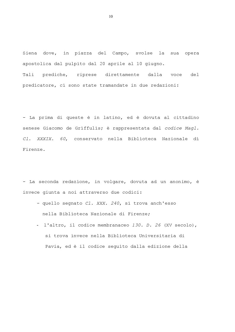 Anteprima della tesi: La condanna dell'usura in alcune prediche di S. Bernardino da Siena, di S. Giacomo della Marca e del beato Bernardino da Feltre, Pagina 10