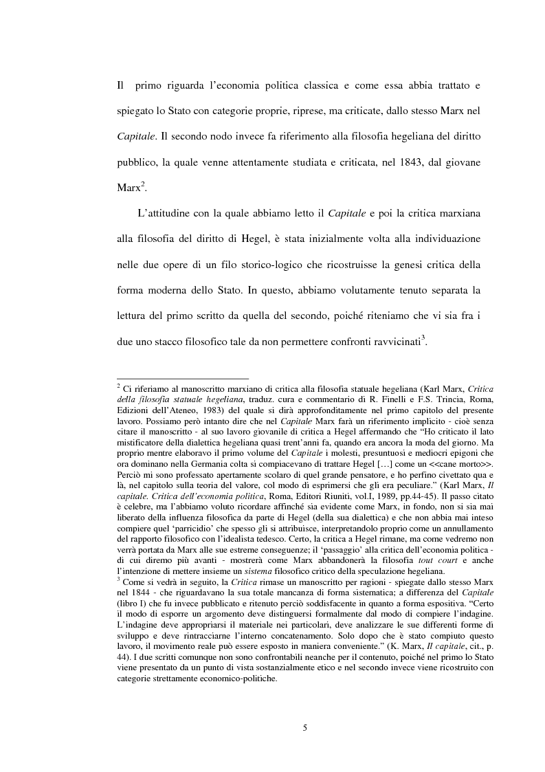 Anteprima della tesi: Il problema dello stato in Karl Marx, Pagina 2