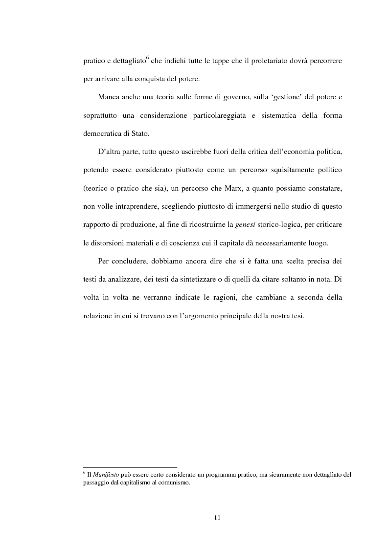 Anteprima della tesi: Il problema dello stato in Karl Marx, Pagina 8