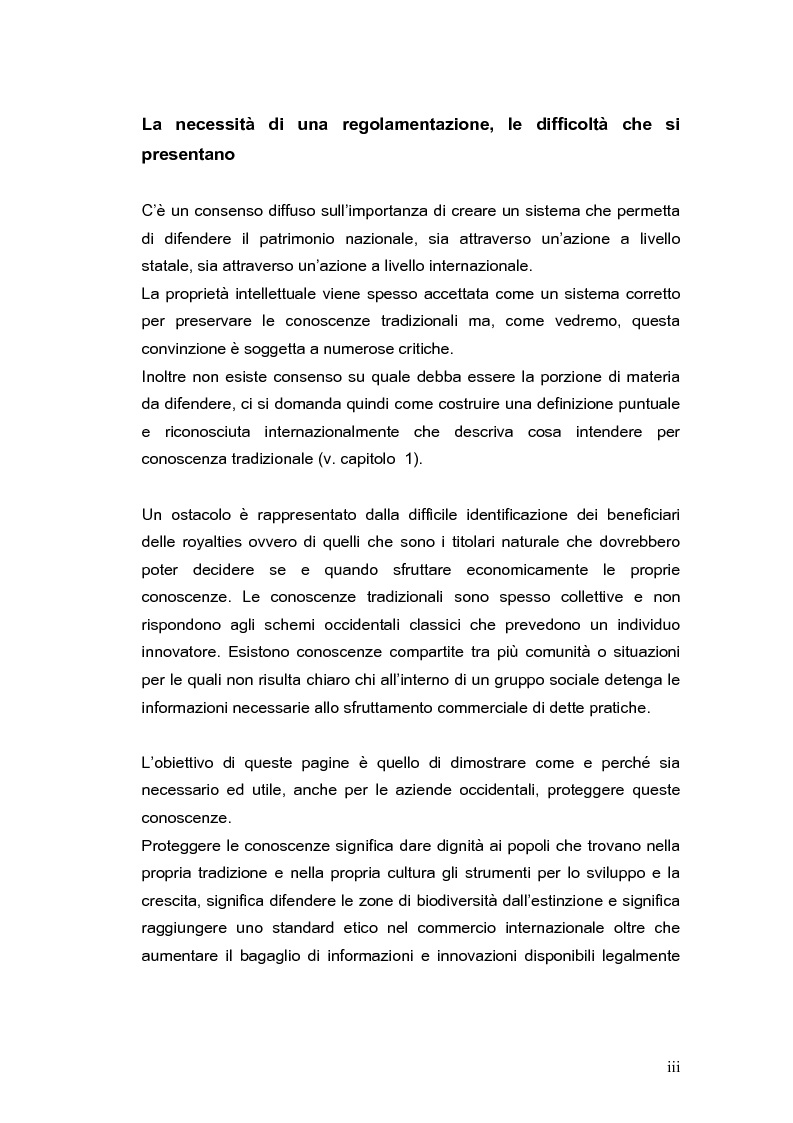 Anteprima della tesi: La brevettabilità delle conoscenze tradizionali, Pagina 3