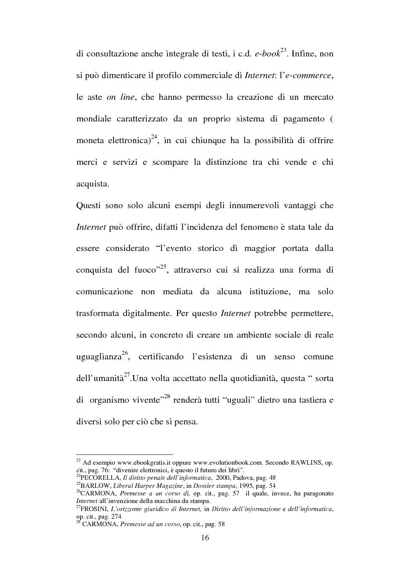 Anteprima della tesi: Le offese al patrimonio mediante strumenti informatici, Pagina 13