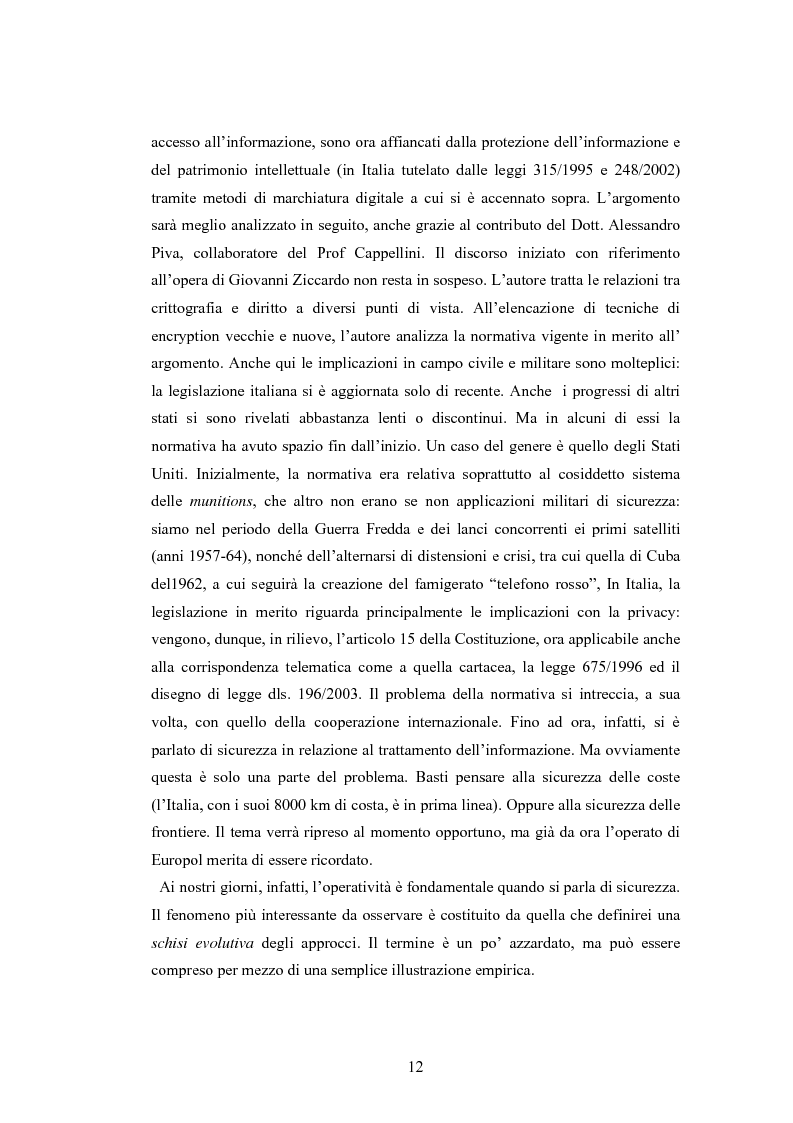 Anteprima della tesi: Crittografia come scienza in fieri: approcci alla sicurezza internazionale, Pagina 12